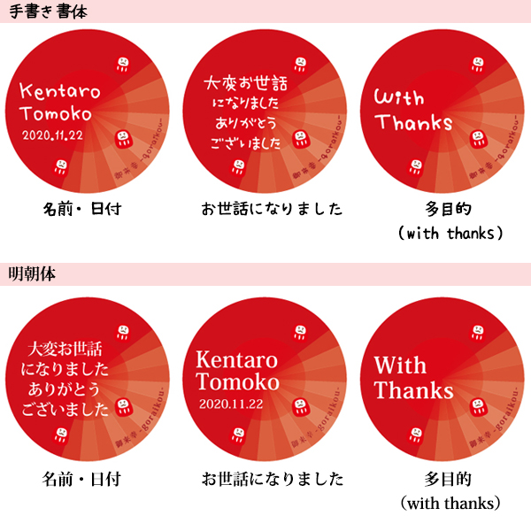プチギフト 名入れについて